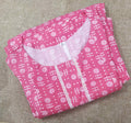 Soft Cotton Pleated , Side zip, With Pockets, Side elastic Medium Printed Maternity Wear