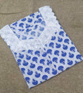 Cotton A-line churidar cut, With Pockets, Half Open Medium Printed Nighty