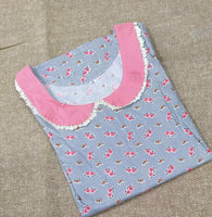 Cotton A-line churidar cut, With Pockets, No Open Medium Printed Nighty