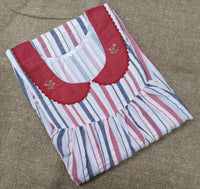 Bantex With Pockets, No Open Small Printed Nighty