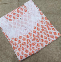 Cotton With Pockets, Half Open Medium Printed Nighty