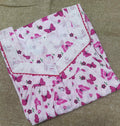 Cotton With Pockets, Half Open Medium Printed Nighty
