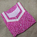 Cotton With Pockets, Half Open Medium Printed Nighty