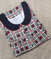 Cotton With Pockets, Half Open Medium Printed Nighty