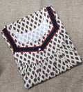 Cotton With Pockets, Half Open Medium Printed Nighty