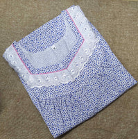 Cotton With Pockets, Half Open Medium Printed Nighty