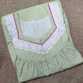 Cotton With Pockets, Half Open Medium Printed Nighty