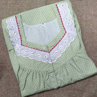 Cotton With Pockets, Half Open Medium Printed Nighty