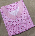 Cotton With Pockets, Half Open Medium Printed Nighty