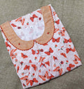 Cotton With Pockets, Half Open Medium Printed Nighty
