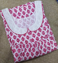 Cotton With Pockets, No Open Medium Printed Nighty