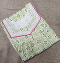 Cotton With Pockets, Half Open Small Printed Nighty