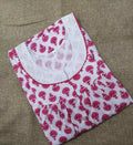 Cotton With Pockets, Half Open Small Printed Nighty