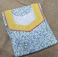 Cotton With Pockets, Half Open Small Printed Nighty