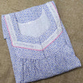 Cotton With Pockets, Half Open Small Printed Nighty
