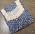 Cotton With Pockets, Half Open Large Printed Nighty