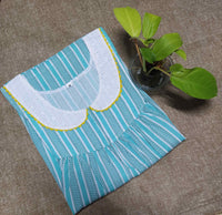 Soft Cotton With Pockets, No Open Medium Printed Nighty