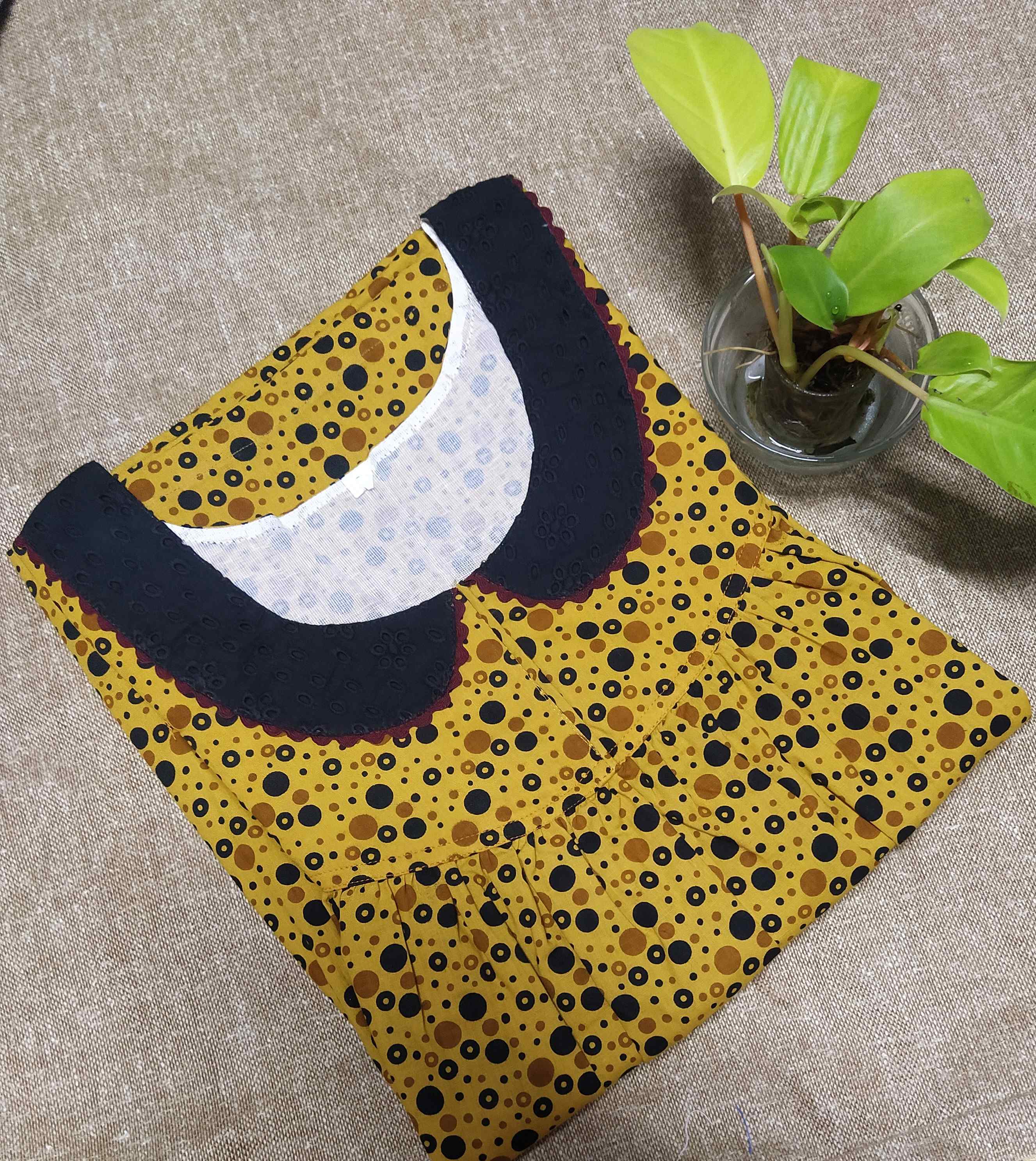 Cotton With Pockets, No Open Medium Printed Nighty