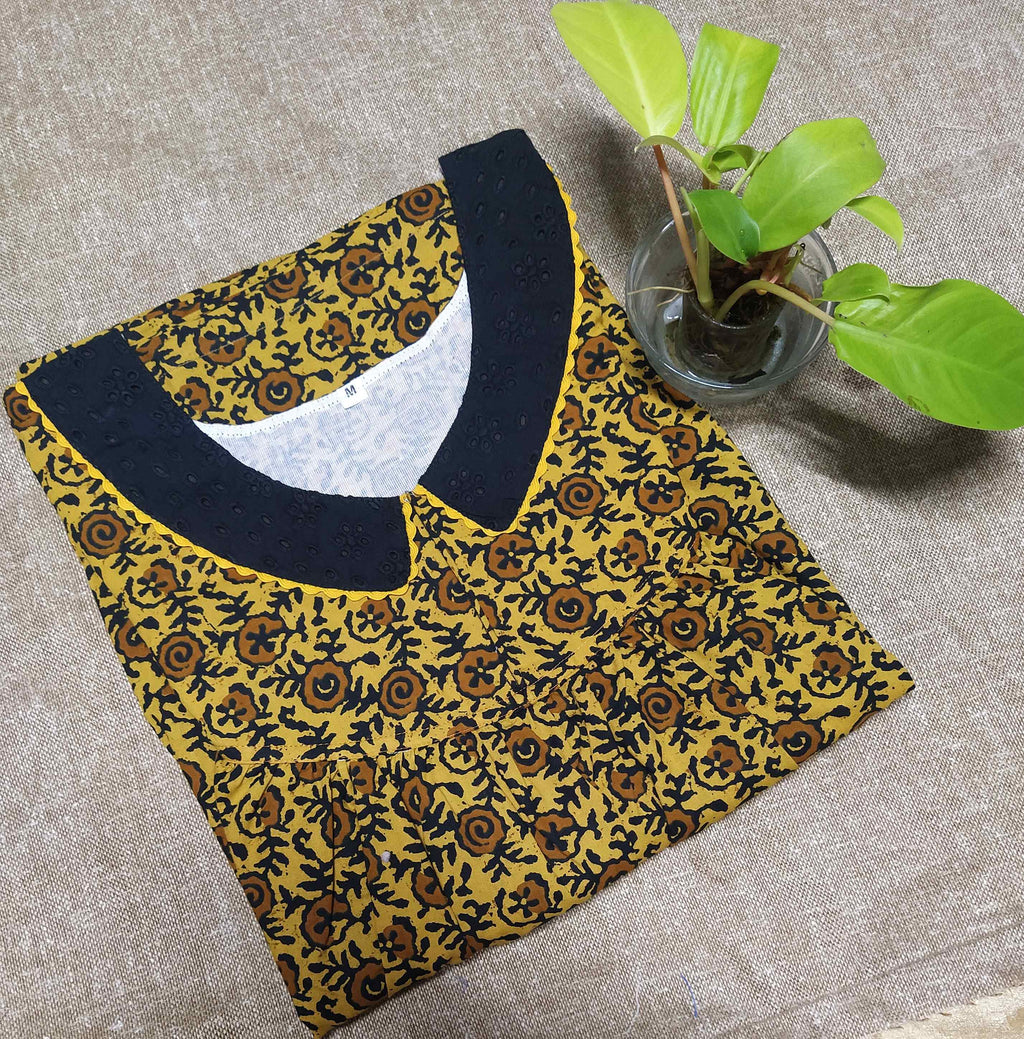 Cotton With Pockets, No Open Medium Printed Nighty