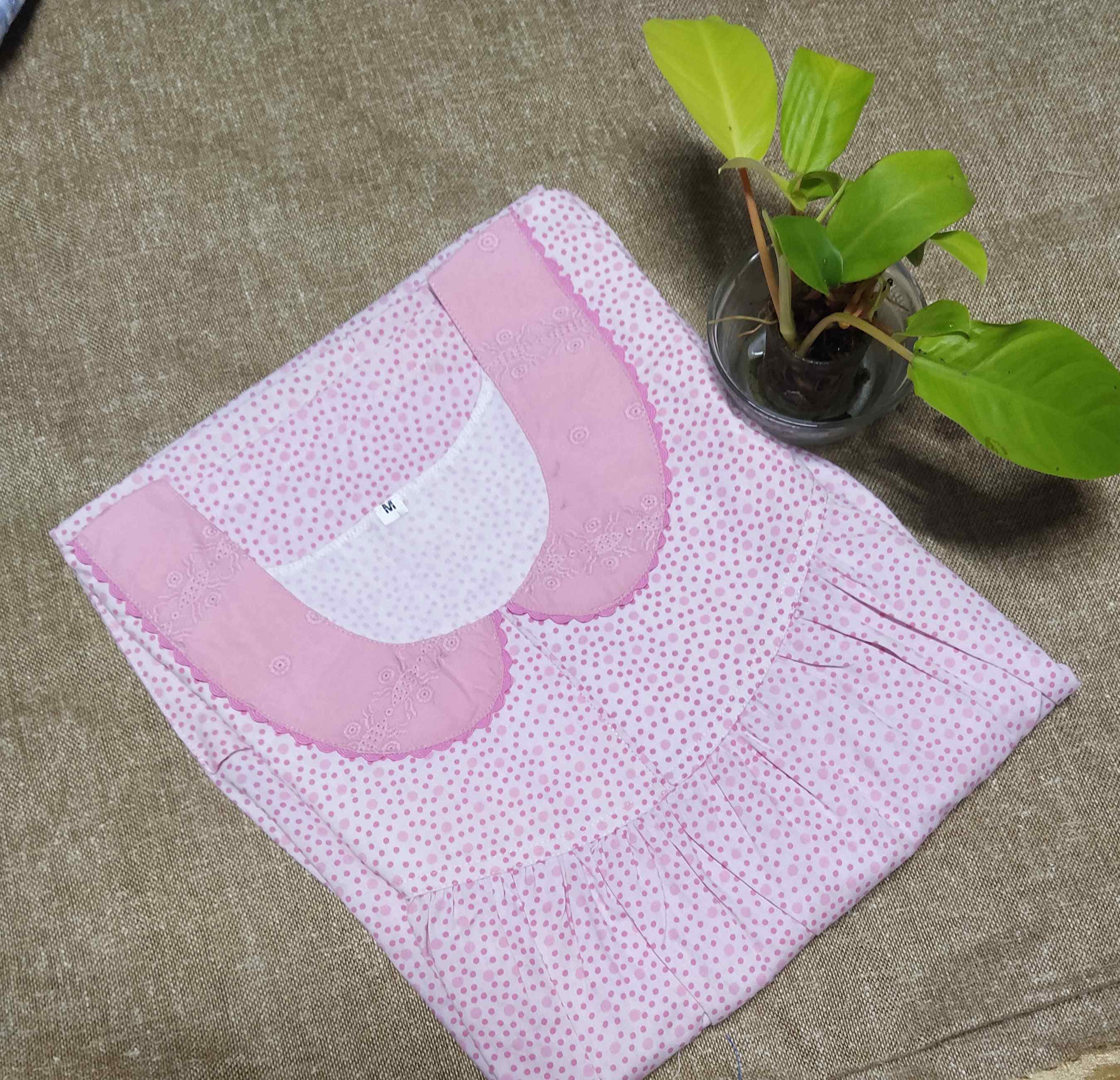 Cotton With Pockets, No Open Medium Printed Nighty