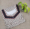 Cotton With Pockets, Half Open Large Printed Nighty