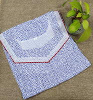 Cotton With Pockets, Half Open Large Printed Nighty