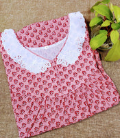 Soft Cotton With Pockets, No Open Large Printed Nighty