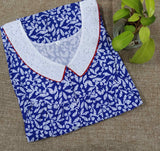 Cotton With Pockets, Half Open Large Printed Nighty