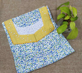 Cotton With Pockets, Half Open Large Printed Nighty