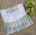 Cotton With Pockets, Half Open Large Printed Nighty