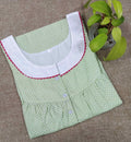 Cotton With Pockets, Half Open Large Printed Nighty