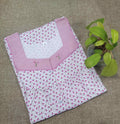 Cotton With Pockets, Half Open Small Printed Nighty