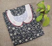 Cotton With Pockets, No Open Small Printed Nighty
