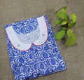 Cotton With Pockets, No Open Small Printed Nighty