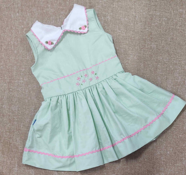 kids dress baby girls frock party wear birthday Midi Knee Length Festive  Wedding Dresses one shoulder green 2-3 years latest 3-4 4-5 5-6 6-7 7-8 new  branded cotton net gown premium sleeveless Readymade fashion clothes