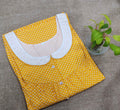Cotton With Pockets, Half Open, Pockets Large Printed Nighty