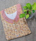 Cotton With Pockets, Half Open Small Printed Nighty