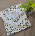 Cotton A-line churidar cut, With Pockets, Half Open Large Printed Nighty