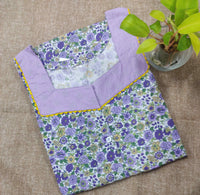 Cotton A-line churidar cut, With Pockets, Half Open Large Printed Nighty