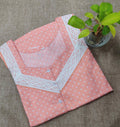 Cotton A-line churidar cut, With Pockets, Half Open Large Printed Nighty