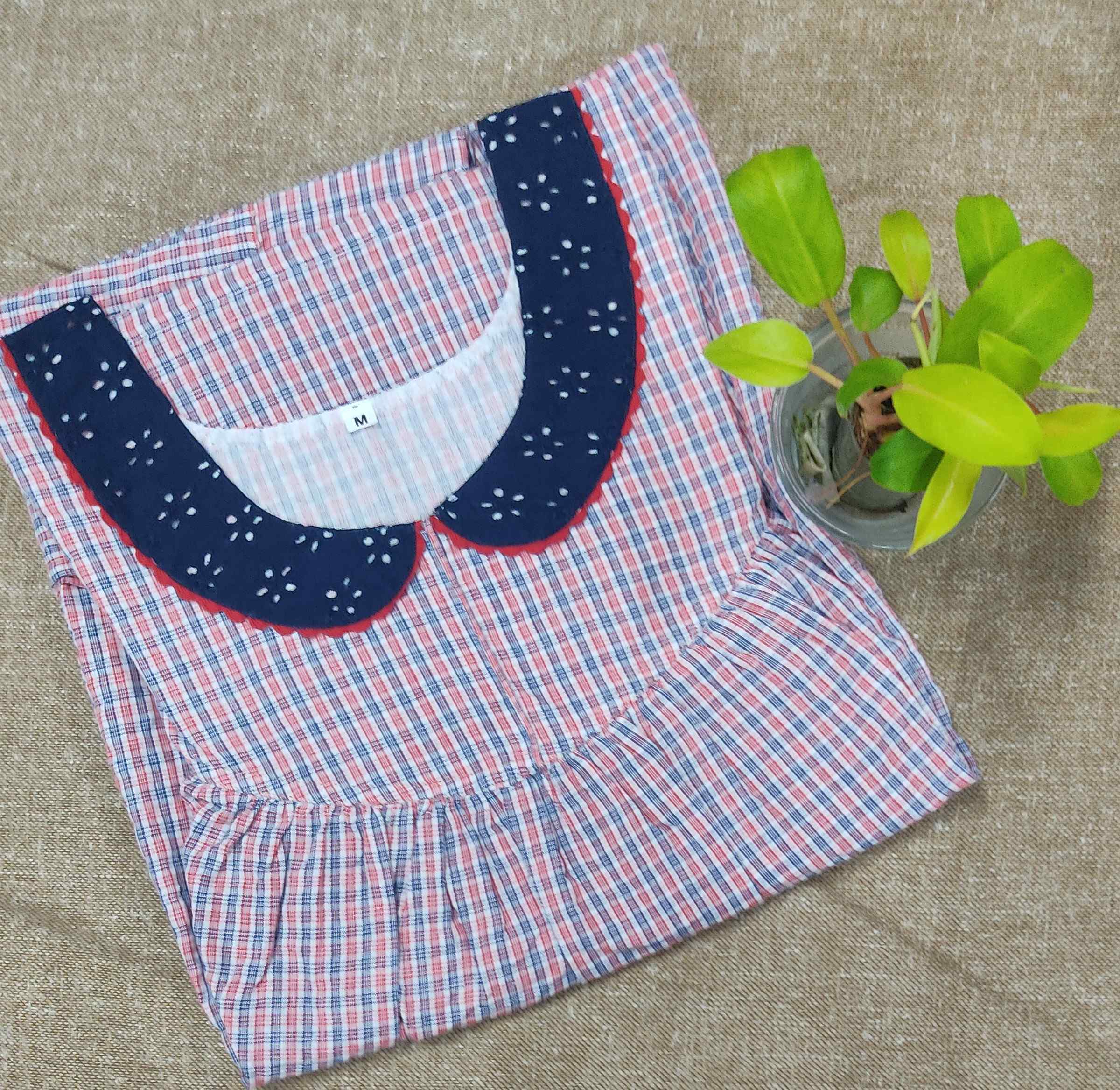 Bantex With Pockets, No Open Medium Printed Nighty