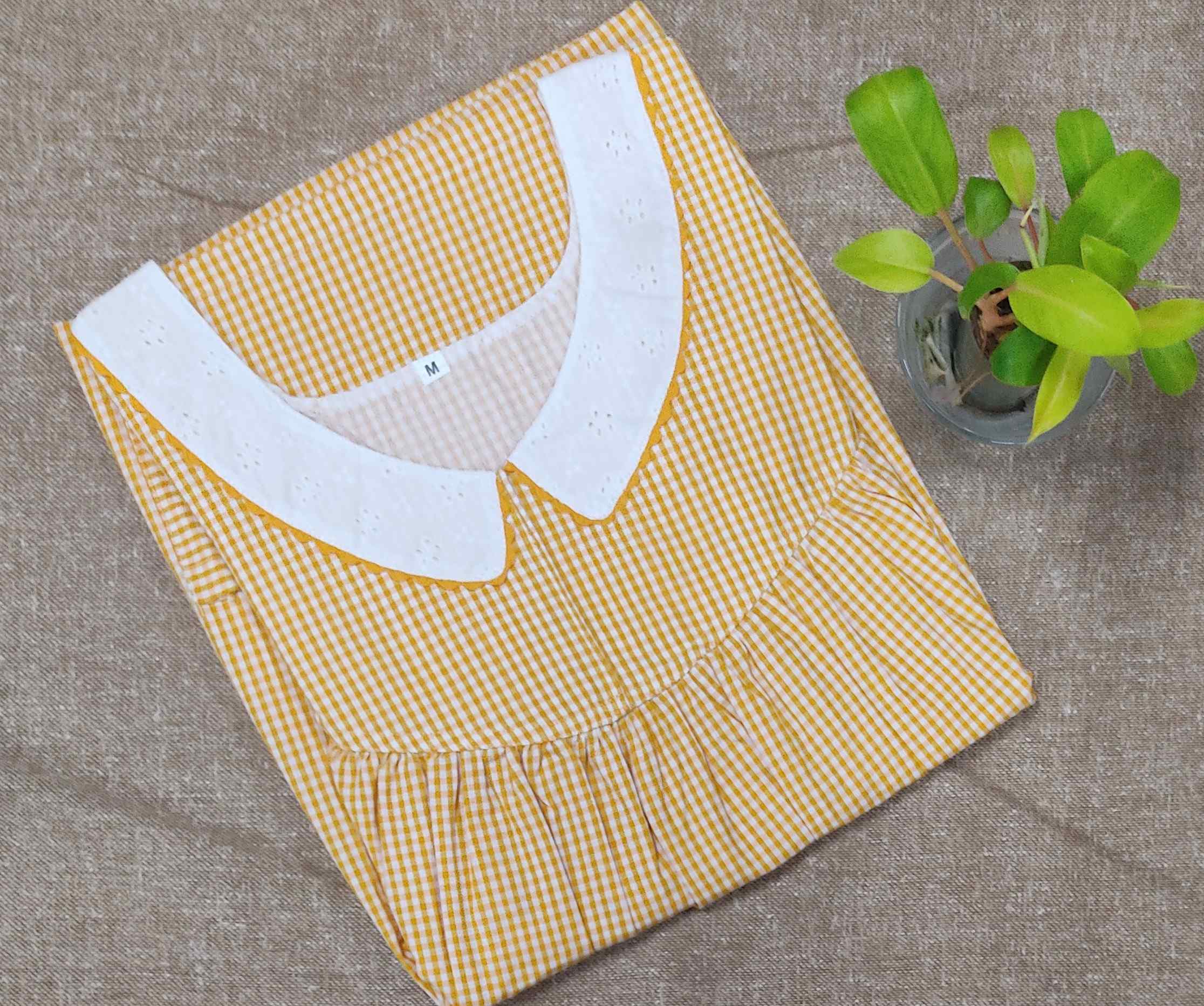 Cotton With Pockets, No Open Medium Printed Nighty