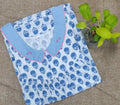 Soft Cotton With Pockets, No Open Medium Printed Nighty