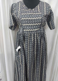 Soft Cotton Side zip, With Pockets, Side elastic Medium Printed Maternity Wear