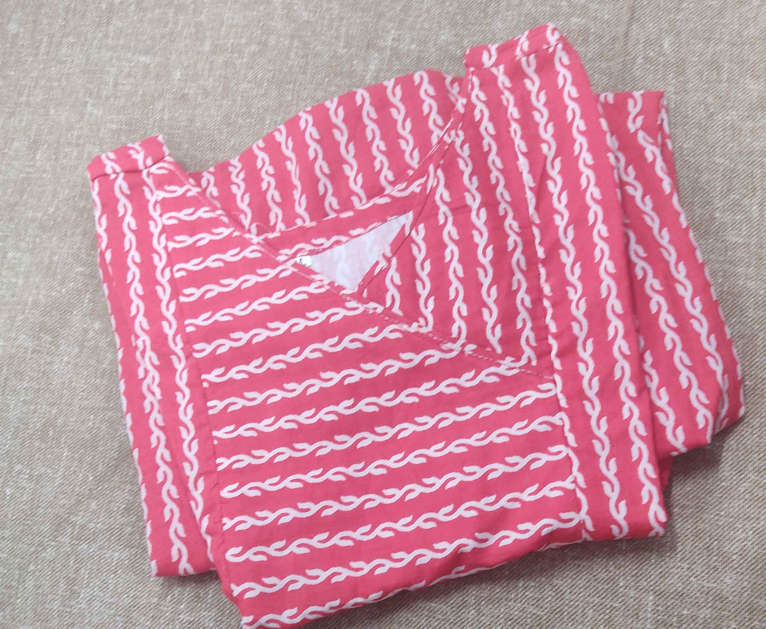 Cotton Side zip, With Pockets, Side elastic Small Printed Maternity Wear