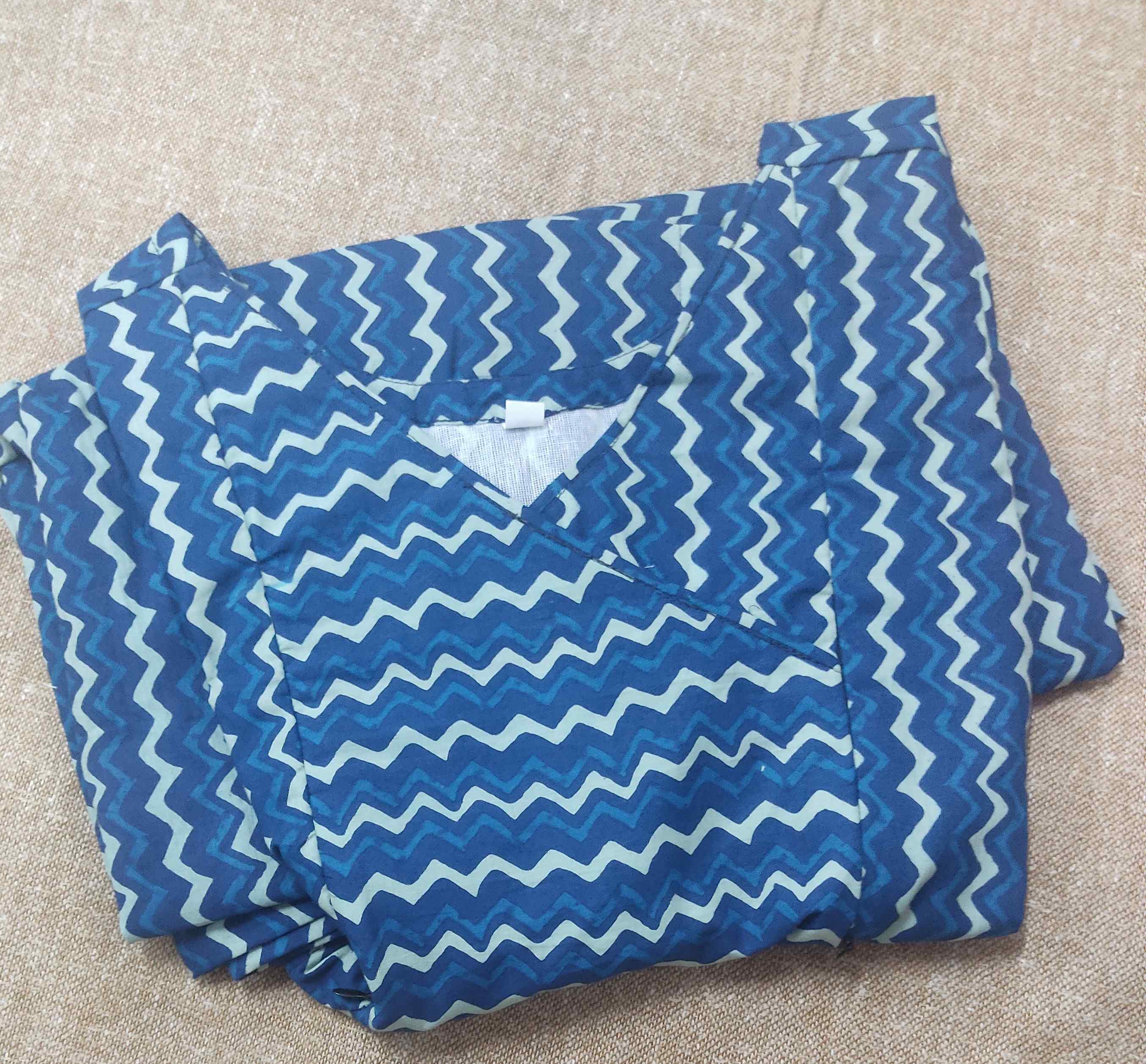 Soft Cotton Side zip, With Pockets, Side elastic Small Printed Maternity Wear