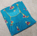 Cotton Pleated , No Open Medium Printed Nighty