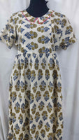 Soft Cotton Side zip, Side elastic Large Printed Maternity Wear