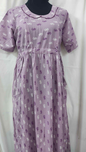Soft Cotton Side zip, Side elastic Large Printed Maternity Wear