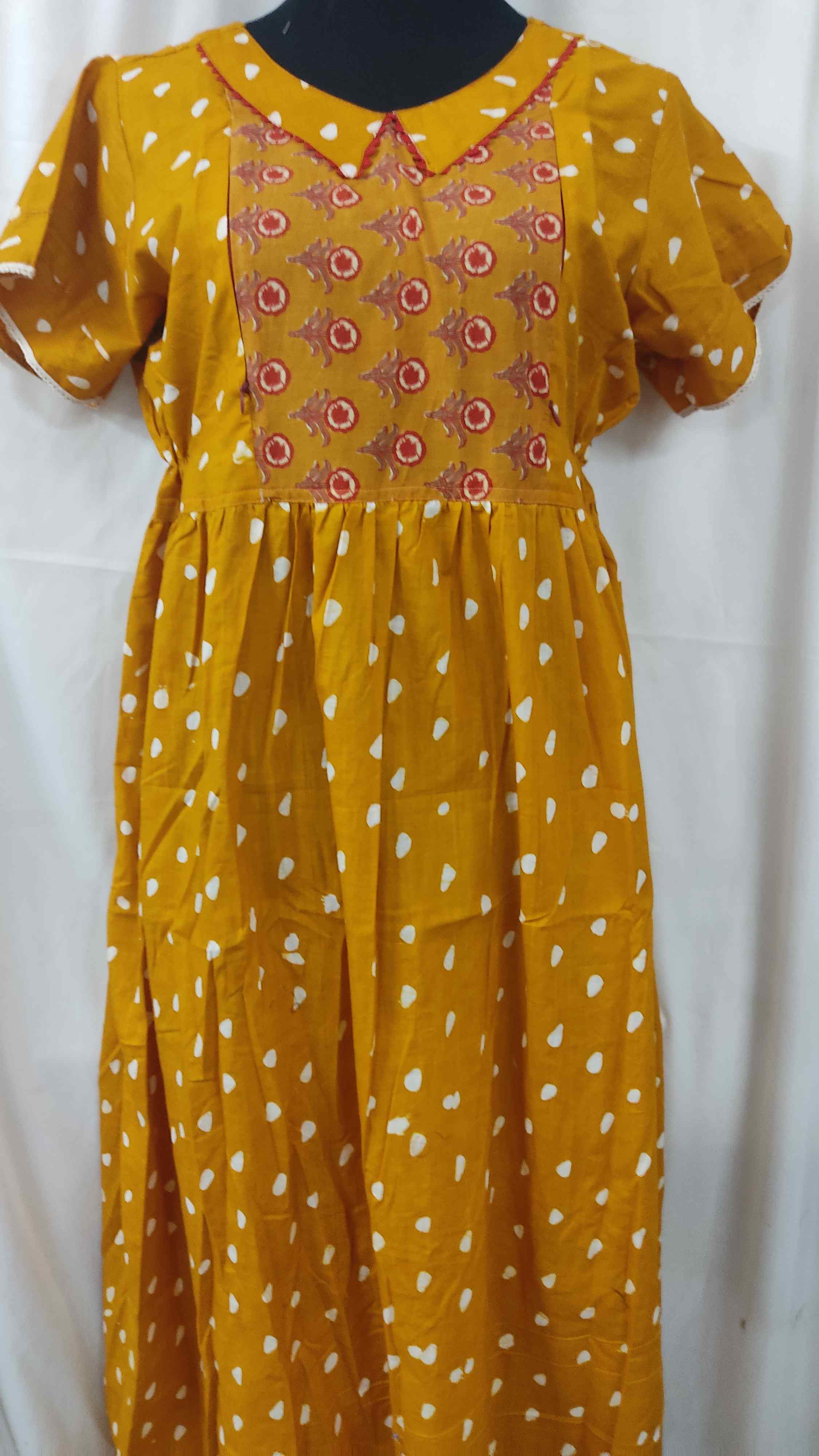 Cotton Side zip, Side elastic Medium Plus Printed Maternity Wear